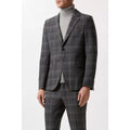 Gray - Close up - Burton Mens Overcheck Slim Suit Jacket