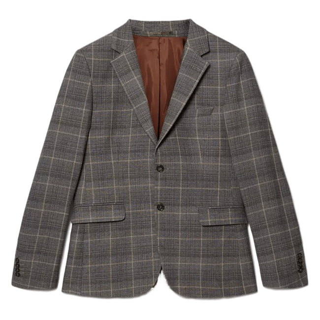 Gray - Front - Burton Mens Overcheck Slim Suit Jacket