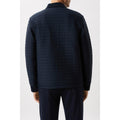 Navy - Back - Burton Mens Hybrid Quilted Nylon Collared Jacket