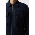Navy - Lifestyle - Burton Mens Hybrid Quilted Nylon Collared Jacket