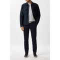 Navy - Pack Shot - Burton Mens Hybrid Quilted Nylon Collared Jacket