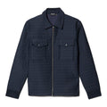 Navy - Front - Burton Mens Hybrid Quilted Nylon Collared Jacket