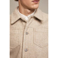 Neutral - Side - Burton Mens Faux Wool Regular Trucker Jacket