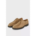 Beige - Back - Burton Mens Suede Boat Shoes