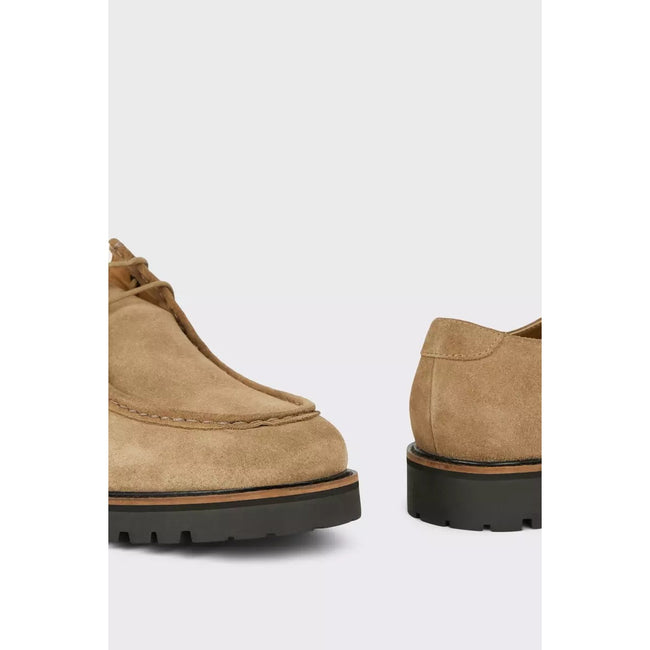 Beige - Lifestyle - Burton Mens Suede Boat Shoes