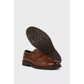 Brown - Side - Burton Mens Leather Brogues