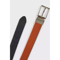 Tan - Back - Burton Mens Leather Reversible Belt