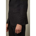 Black - Pack Shot - Burton Mens Textured Slim Suit Jacket