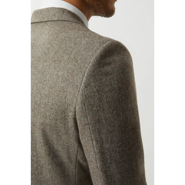 Neutral - Lifestyle - Burton Mens Basketweave Slim Suit Jacket