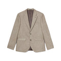 Neutral - Front - Burton Mens Basketweave Slim Suit Jacket