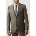 Neutral - Side - Burton Mens Basketweave Slim Suit Jacket