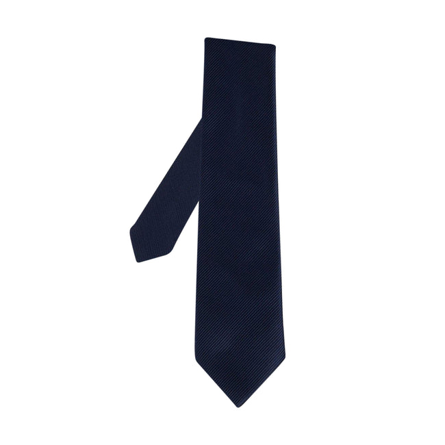 Navy - Front - Burton Mens Slim Tie & Pocket Square Set