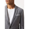 Gray - Lifestyle - Burton Mens Performance Single-Breasted Slim Suit Jacket