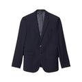 Navy - Front - Burton Mens Performance Single-Breasted Slim Suit Jacket