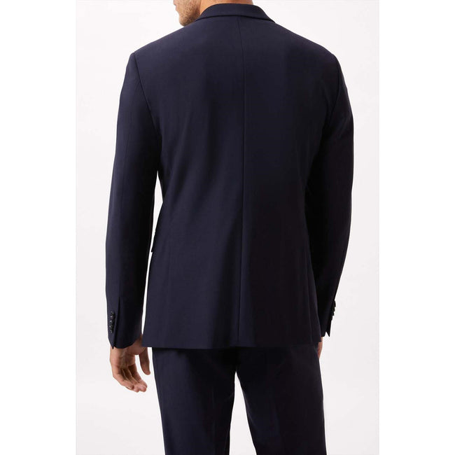 Navy - Back - Burton Mens Performance Single-Breasted Slim Suit Jacket