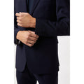Navy - Pack Shot - Burton Mens Performance Single-Breasted Slim Suit Jacket