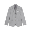 Gray - Front - Burton Mens Performance Single-Breasted Slim Suit Jacket