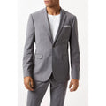 Gray - Side - Burton Mens Performance Single-Breasted Slim Suit Jacket