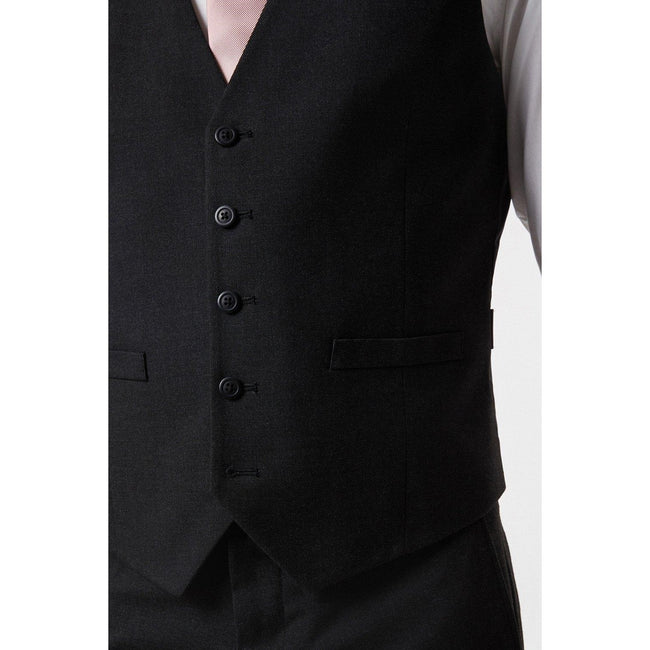 Charcoal - Lifestyle - Burton Mens Essential Single-Breasted Slim Vest