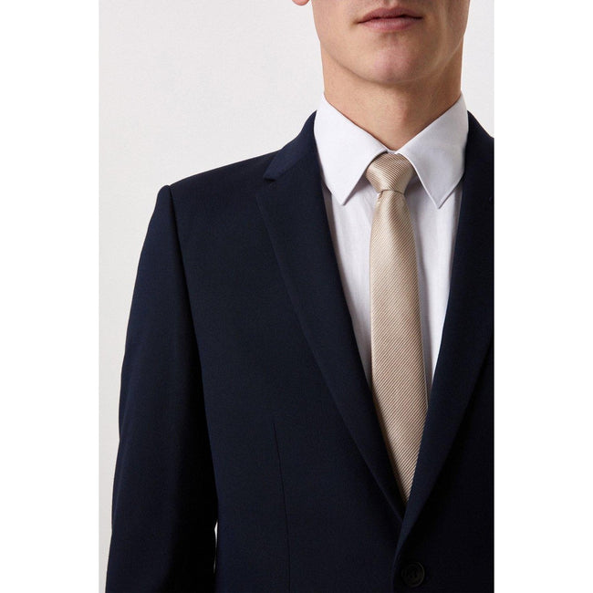 Navy - Pack Shot - Burton Mens Essential Single-Breasted Skinny Suit Jacket