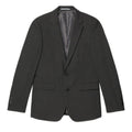 Charcoal - Front - Burton Mens Essential Single-Breasted Skinny Suit Jacket