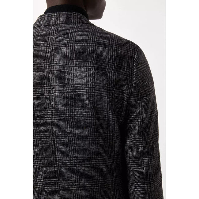 Charcoal - Lifestyle - Burton Mens Pow Checked Slim Blazer