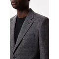 Gray - Pack Shot - Burton Mens Crosshatch Slim Blazer