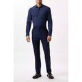 Navy - Lifestyle - Burton Mens Performance Slim Formal Shirt