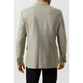 Neutral - Back - Burton Mens Basketweave Slim Blazer