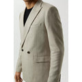 Neutral - Pack Shot - Burton Mens Basketweave Slim Blazer