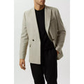 Neutral - Close up - Burton Mens Basketweave Slim Blazer