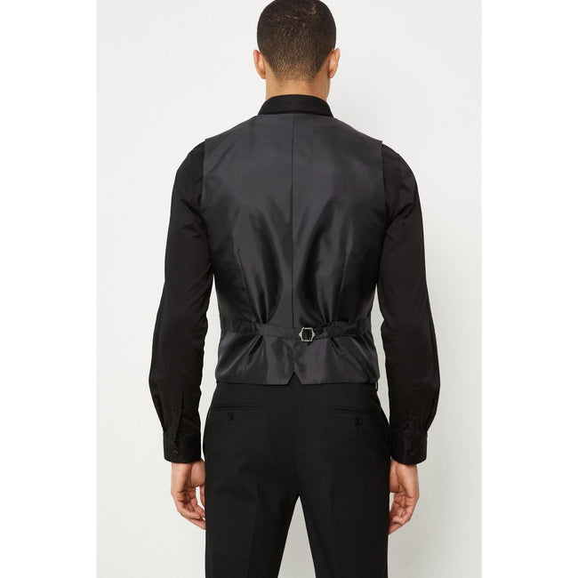 Black - Side - Burton Mens Essential Slim Vest