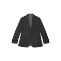 Charcoal - Front - Burton Mens Essential Single-Breasted Slim Suit Jacket