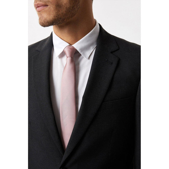 Charcoal - Pack Shot - Burton Mens Essential Single-Breasted Slim Suit Jacket