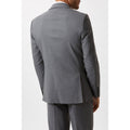 Light Grey - Back - Burton Mens Essential Single-Breasted Slim Suit Jacket