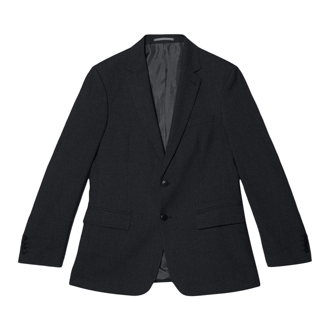 Black - Front - Burton Mens Essential Single-Breasted Slim Suit Jacket