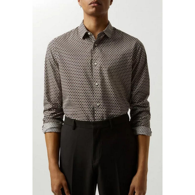Brown - Side - Burton Mens Diamond Shirt