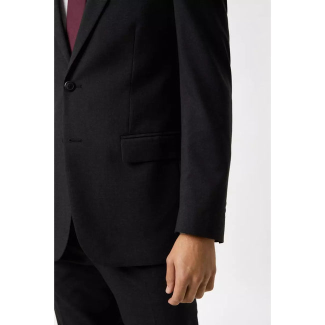 Charcoal - Lifestyle - Burton Mens Essential Single-Breasted Tailored Suit Jacket