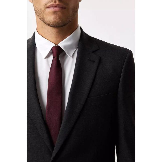 Charcoal - Pack Shot - Burton Mens Essential Single-Breasted Tailored Suit Jacket