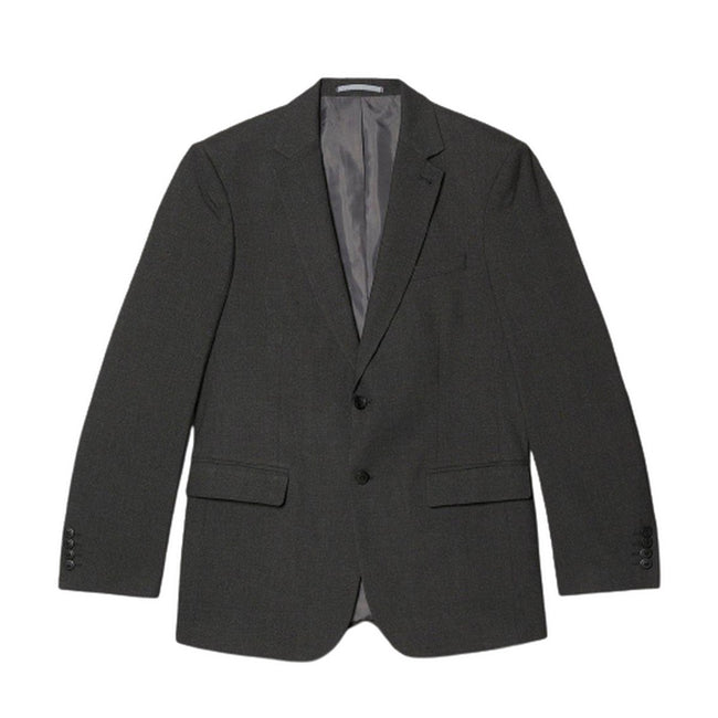 Charcoal - Front - Burton Mens Essential Single-Breasted Tailored Suit Jacket