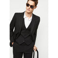 Black - Lifestyle - Burton Mens Essential Single-Breasted Tailored Suit Jacket
