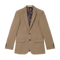 Neutral - Front - Burton Mens Herringbone Tweed Slim Suit Jacket