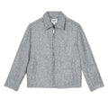 Gray - Front - Burton Mens Textured Collared Jacket