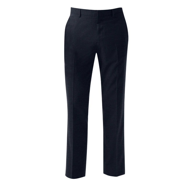 Navy - Front - Burton Mens Twill Slim Suit Trousers