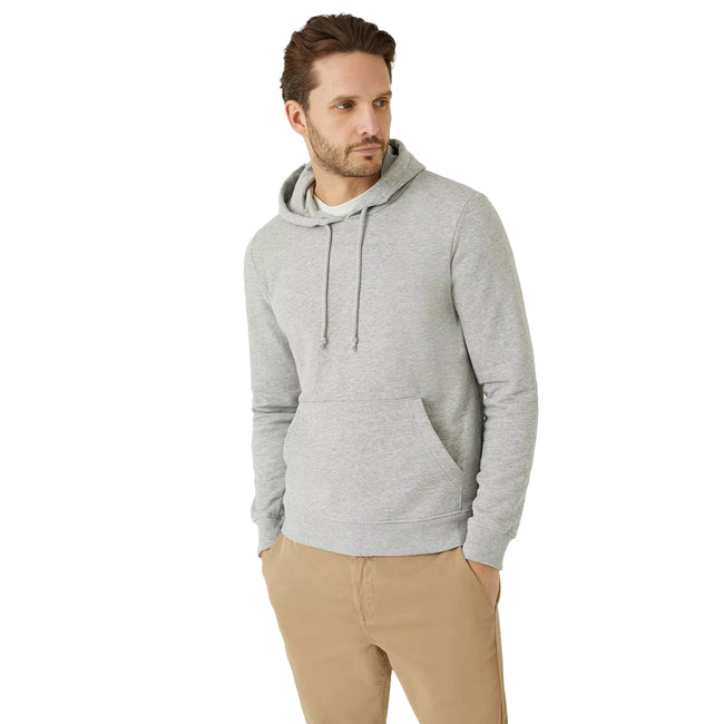 Grey Marl - Front - Burton Mens Long-Sleeved Hoodie