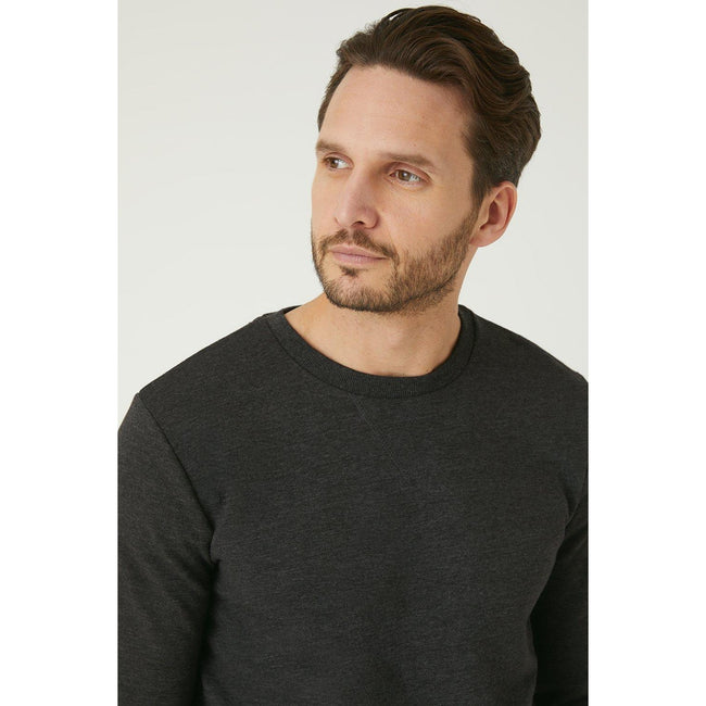 Charcoal - Side - Burton Mens Long-Sleeved Sweatshirt