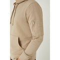Stone - Side - Burton Mens Zip Sleeve Hoodie