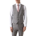Gray-Blue - Front - Burton Mens Pow Checked Skinny Vest