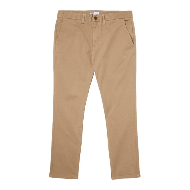 Stone - Front - Burton Mens Slim Chinos