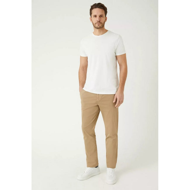 Stone - Side - Burton Mens Regular Chinos